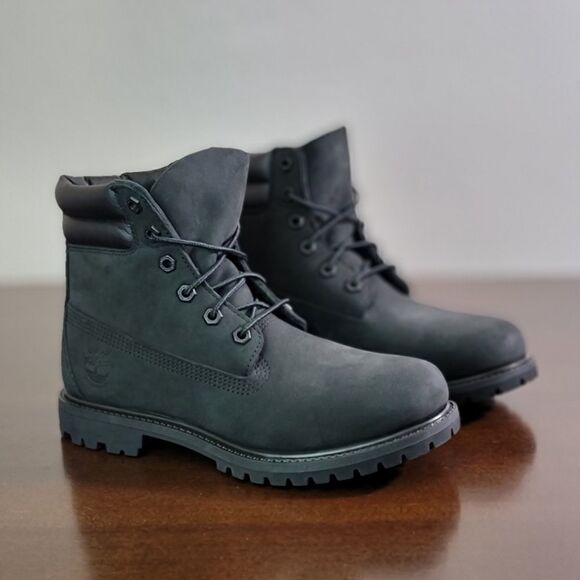 Timberland Waterville 6 Womens Black Boots Leather - Picture 5 of 14